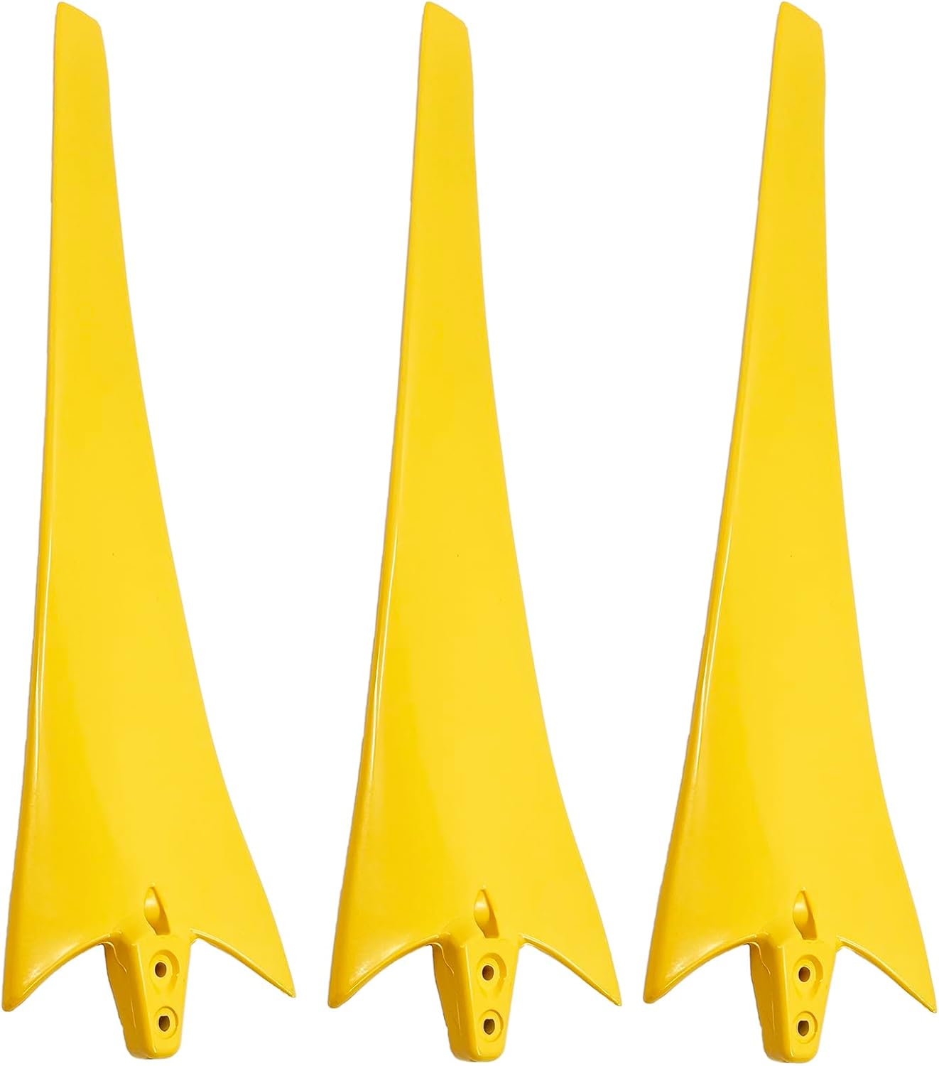 530mm-900mm Yellow 3-Blade Wind Turbine Blades Horizontal Axis Wind Turbine Blades Nylon Fiber Blades Wind Turbine Accessories for DIY Wind Turbines Easy to Install Easy to Use,Yellow,900mm