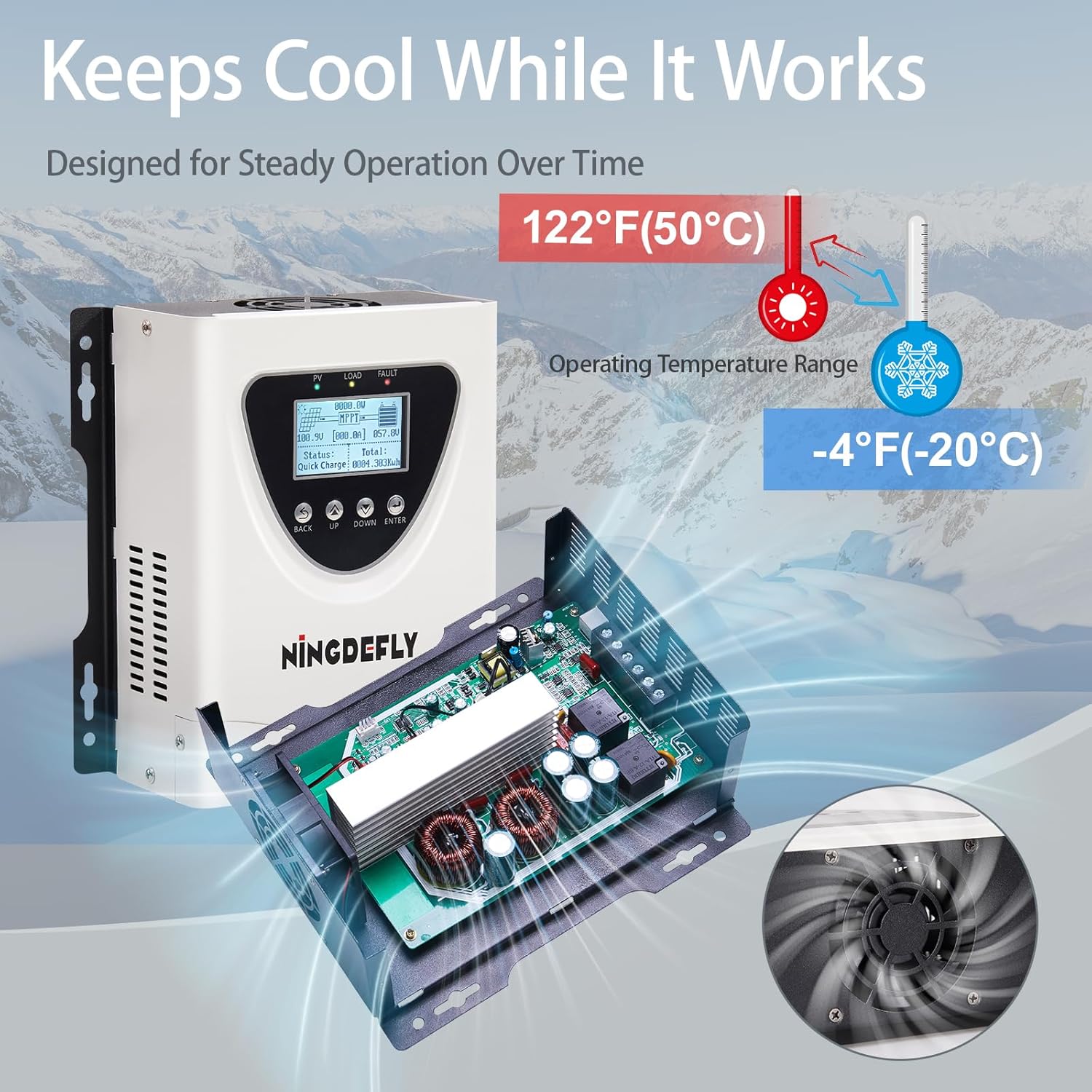 60A Mppt Solar Charge Controller 12V 24V 36V 48V Solar Panel Charge Controller Input DC150v Intelligent Regulator with LCD Display Charge for Gel LiFePO4 SLD FLD Batteries