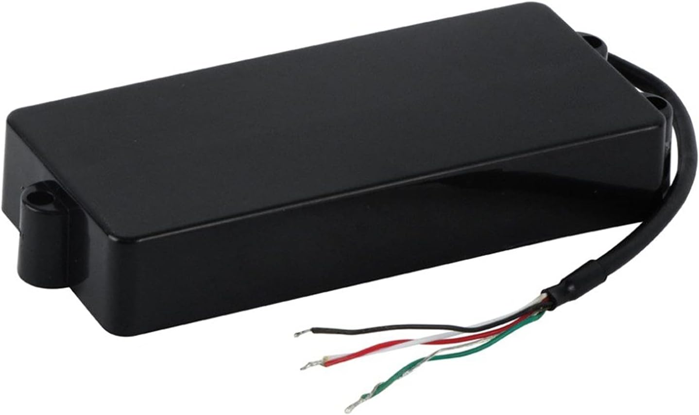 Guitar humbucker Pickup 5 String Guitar Bass Pickup Humbucker Double Coil Pickup Black 4 Wires Ceramic Magnet for Music Man Style Bass