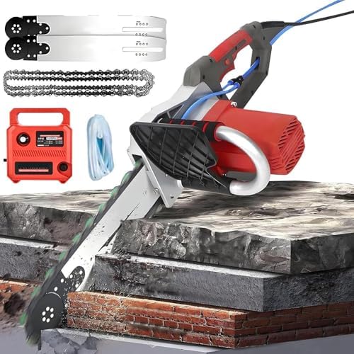 5800/6500W Powerful Corded Electric Chainsaw, 16In Guide Bar, Lightweight & Quiet, Low Kickback, Includes Water Pump for Dust Removal, Ideal for Home & Garden Use
