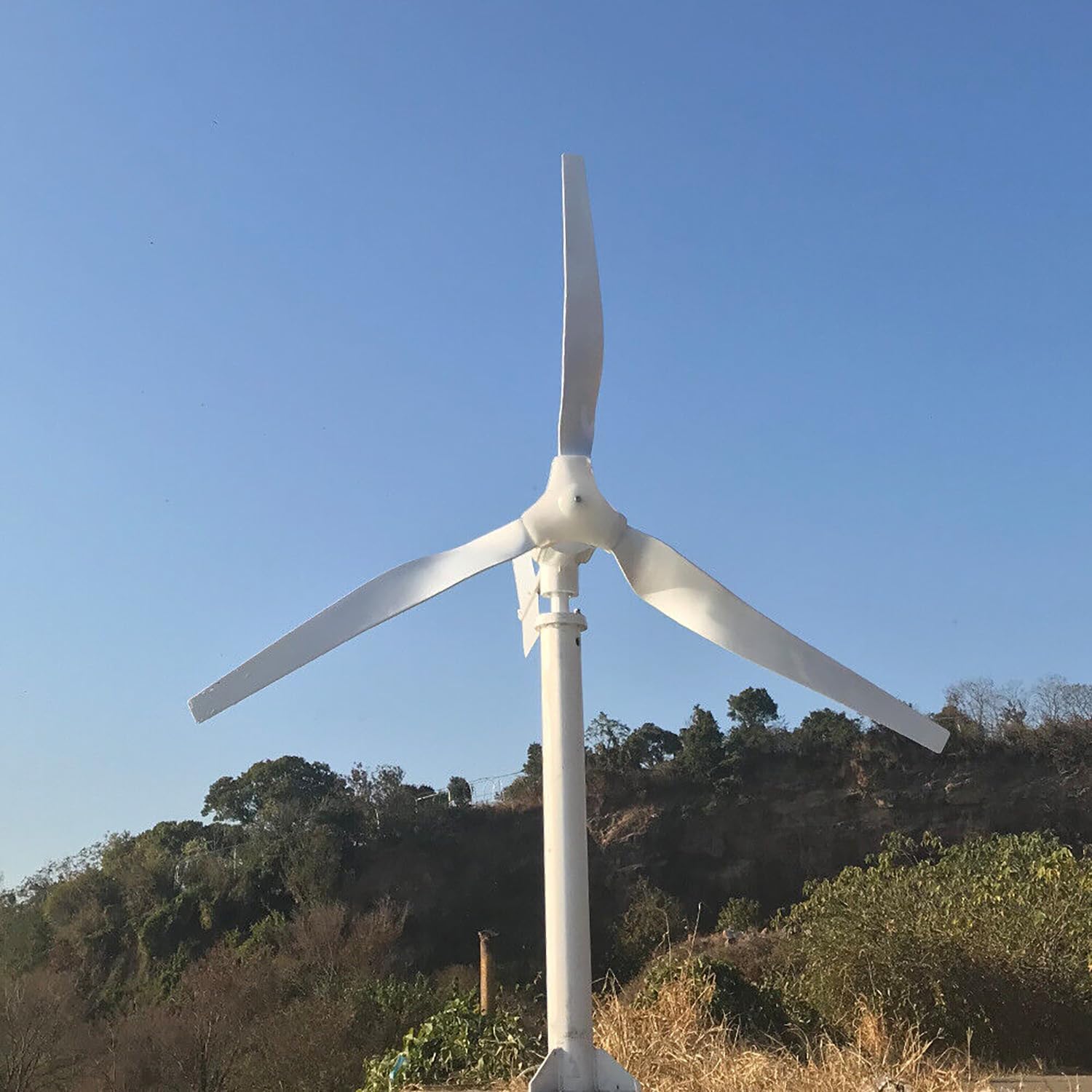 CAJUCA 9000W Horizontal Wind Turbine 3 Blades 9KW Wind Power Generator Windmill Kits LCD MPPT Charge Controller Off Grid System Charge