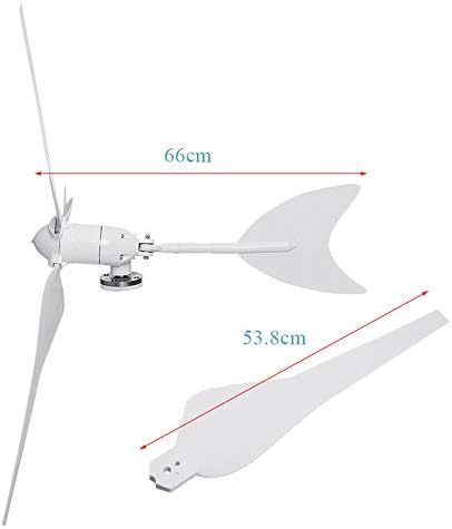 SISHUINIANHUA 800W Wind Generator AC12V/24V Wind Turbines Wind Turbines Generator with 3 Nylon Fiber Blades for Home Solar Streetlight,Boat,12v