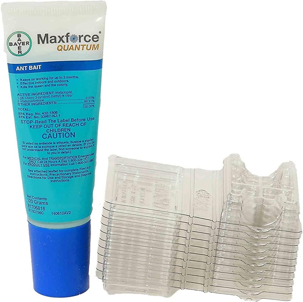 Bayer - Maxforce Quantum 0.03% Imidacloprid Ant Control Liquid Bait with 10 Stations, case of 6