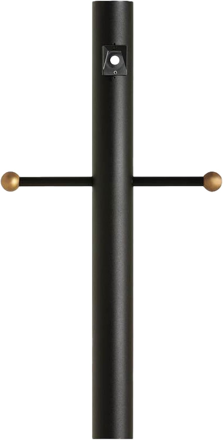 Generation Lighting Traditional Outdoor Lamp Post Black8114-12 | Driveway, Garden, Porch, and Patio Accessory | Outdoor Lighting Product for Outdoor Post Light, Driveway Light, and Deck Post Light