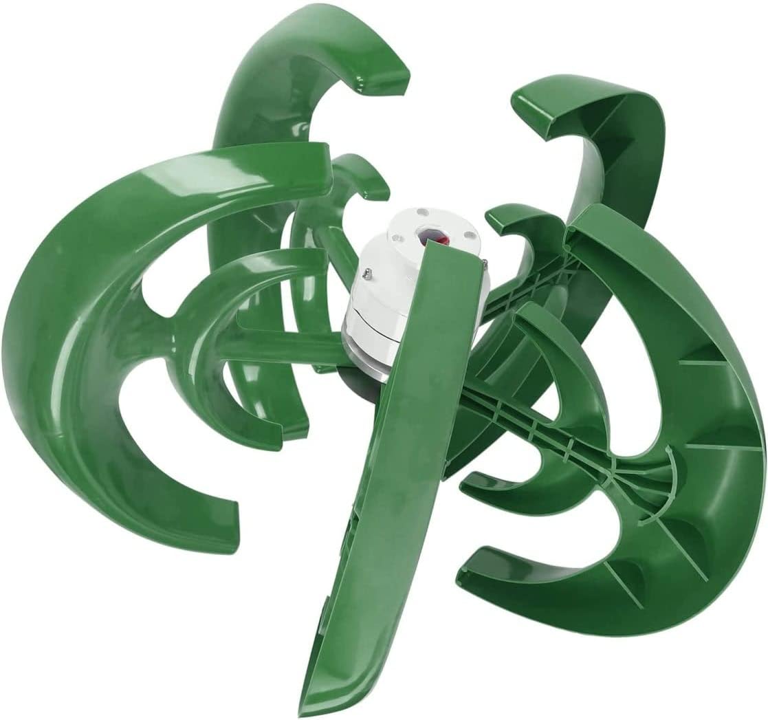 LiuSj JUnSt Vertical Axi Wind Turbines Generator,12000W 12V -220V 5 Blades Home Wind Turbinesmotor Kit with Controller