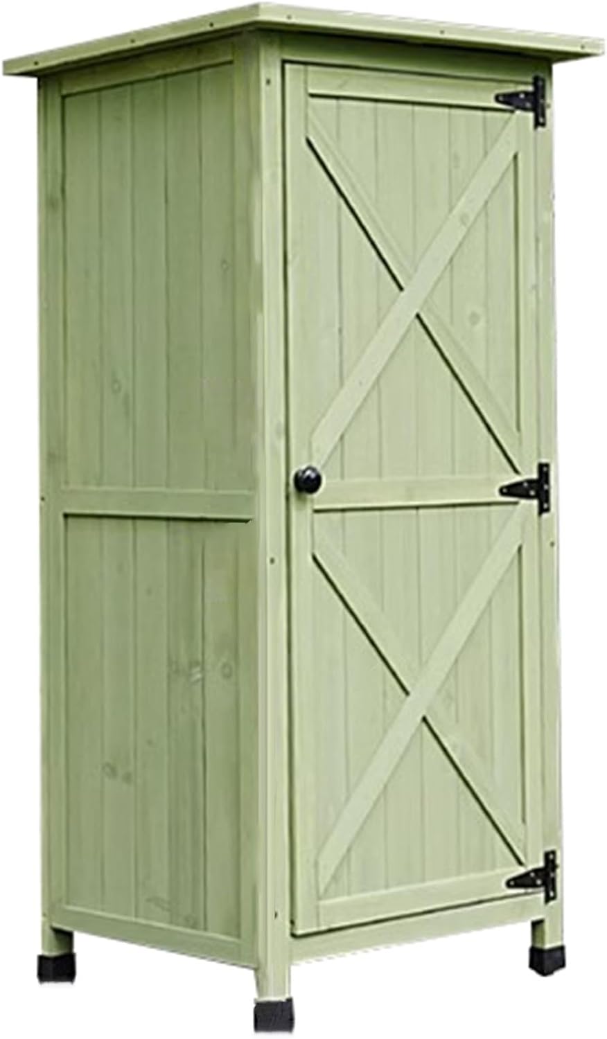 Storage Shed Tool Shed Storage House，Sloping Roof and Lockable Door，Not Occupying Space，for Backyard Patio(Green)