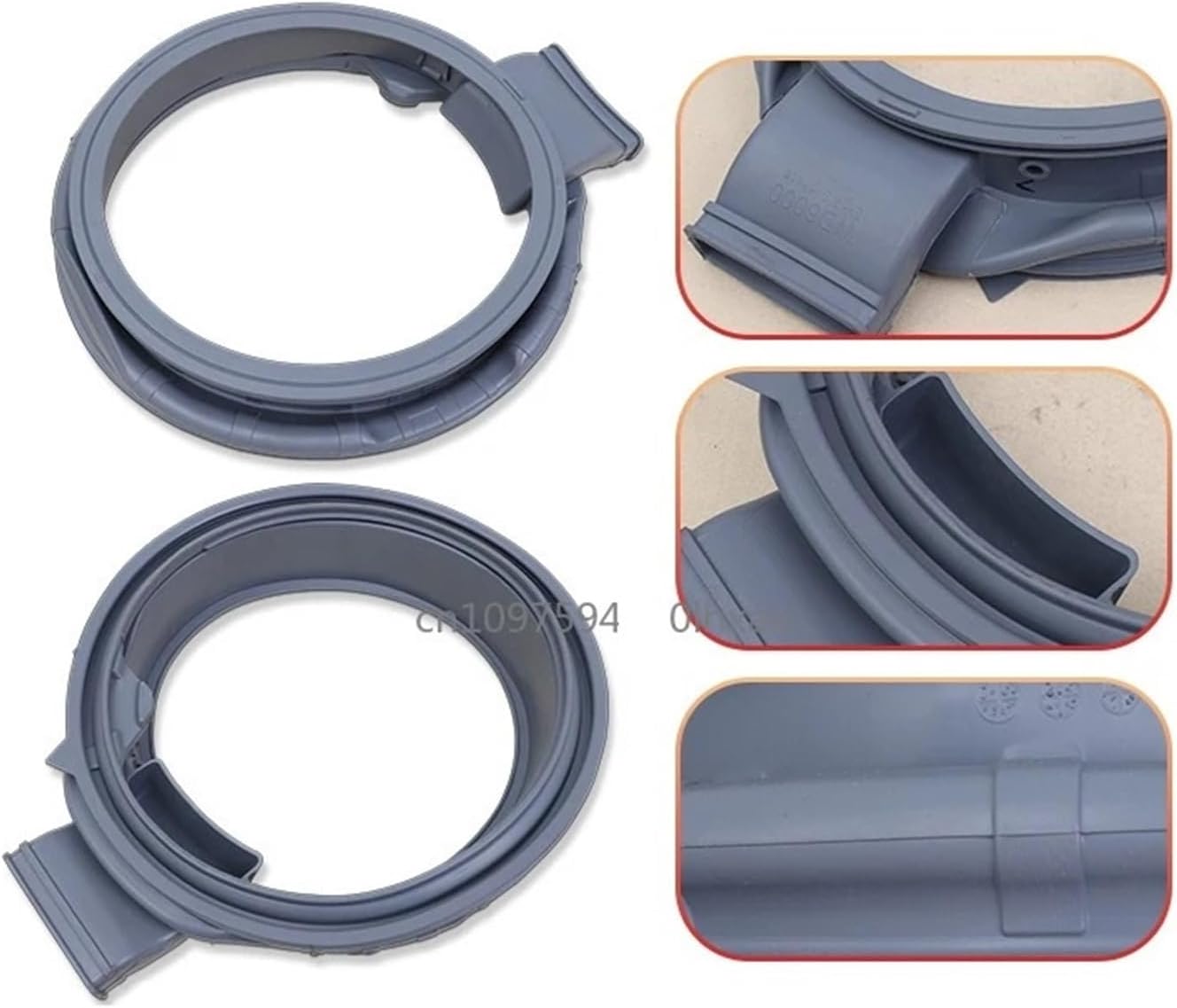 Drum Washing Machine Door Seal Sealing Ring Rubber Ring Leather Ring Window Pad Waterproof Ring Parts，Compatible For Samsung,Replacement Parts(No. 10 03198D)