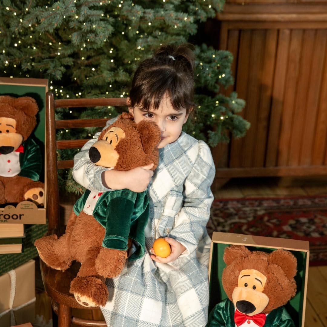 Baby Toys - Aram Musical Teddy Bear, 20 Mins of Classical Music Turned Into Baby Lullaby Music, Plush Stuffed Animal Gift for Newborns, Toddlers, Children, Baby Girls & Boys of 0 Months & Up