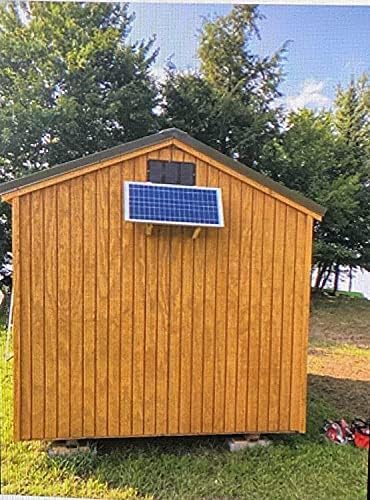 Amtrak Solar 100 Watt Attic Fan works 24 hours with Wind Turbine and Solar Power to cool your house, shed, or garage