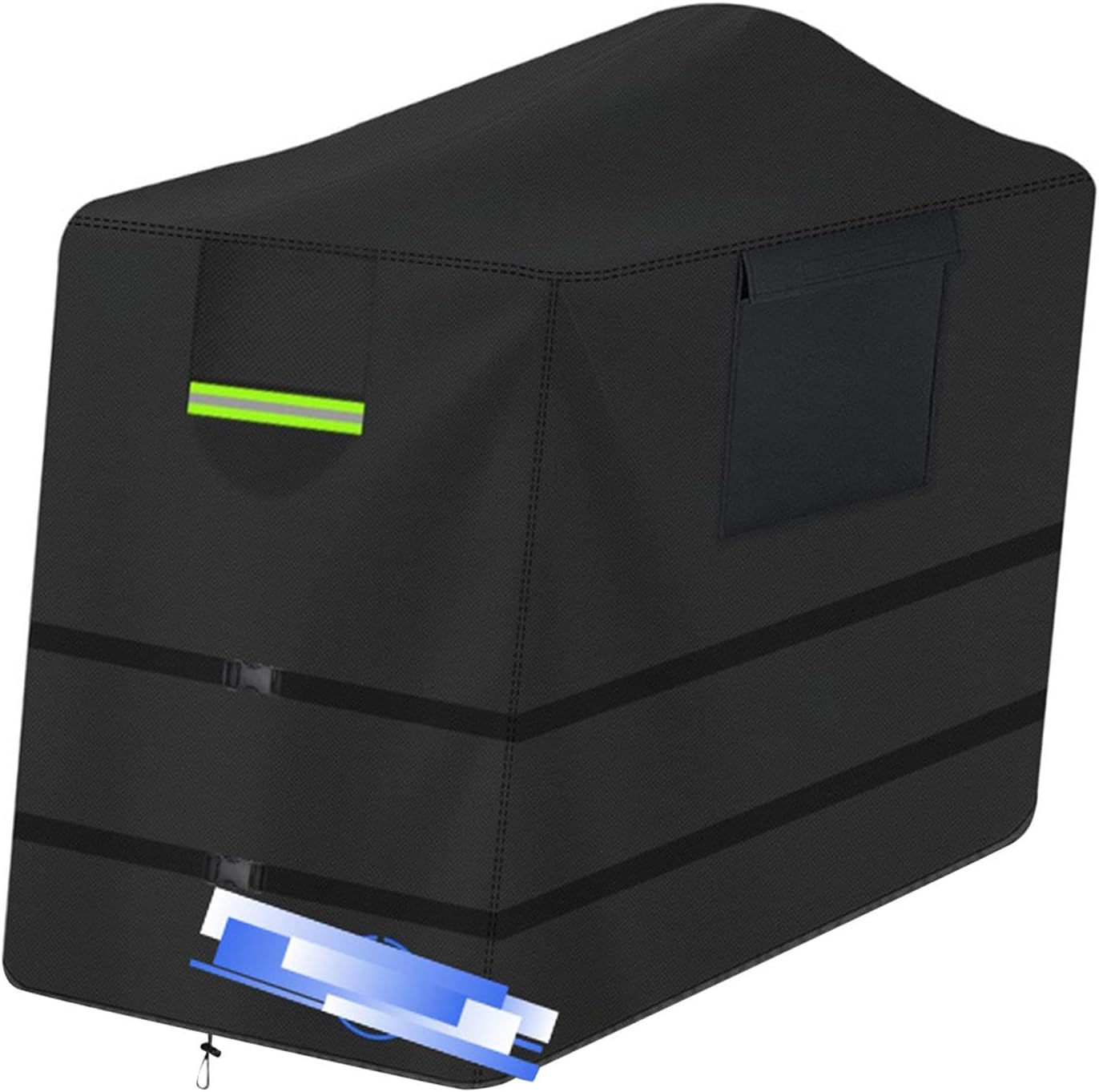 Engine Welder Generator Cover with Drawstring 35x45x45 inch Easy Installation Rainproof Dustproof for 305lpg Protection Black