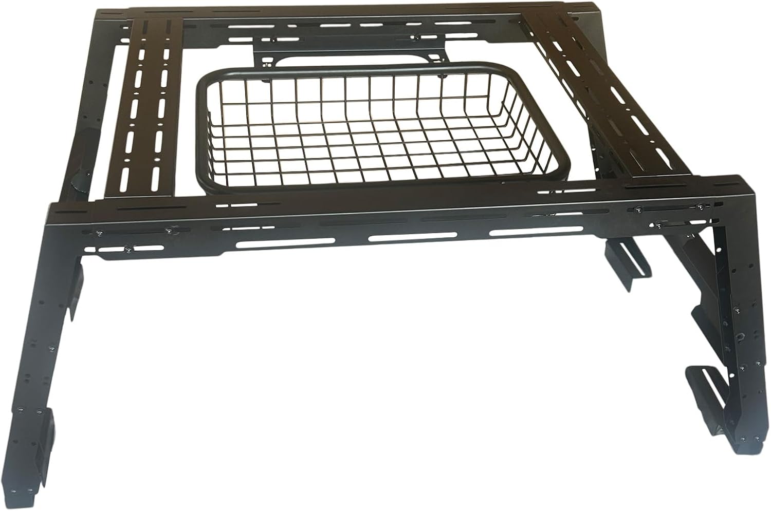 Can Am Defender Overland Bed Rack Fully Adjustable Height and Designed to Accept Accessories Including Chainsaw Mount, Spare Fuel, Jack, Trail Tools, Traction Matts and More