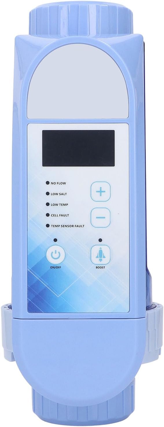 Salt Water Pool Chlorinator,Salt Generator with Salinity Display,Pool Salt Water Chlorinator for Home Pool Electrolytic Salt Chlorine Machine (EC Pro 20)