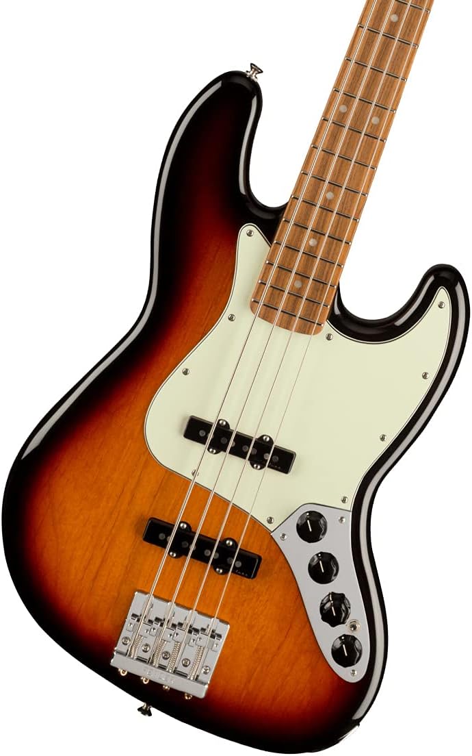 Fender Player Plus Jazz Bass, 3-Color Sunburst, Pau Ferro Fingerboard