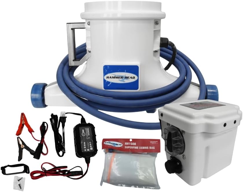 Hammerhead Remora XR1600 Portable Pool Vacuum | Cordless Commercial Pool Cleaner with 21