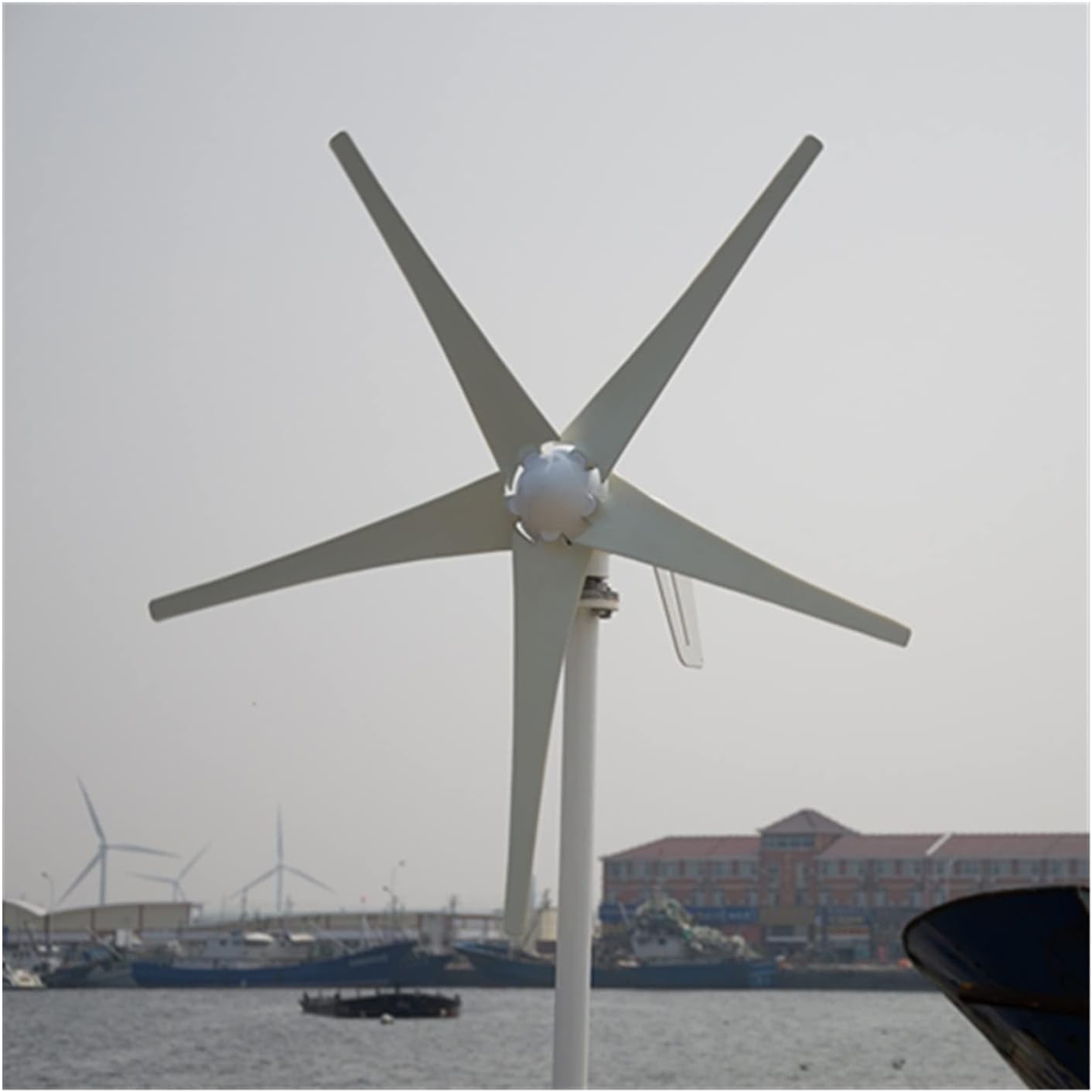 Wind Generator, 800W Small Wind Turbine Power Generator 3/5/6 Blades,for Home, Farm, RVs, Boats(Hybrid Controller,6 BLADES 800W_24)