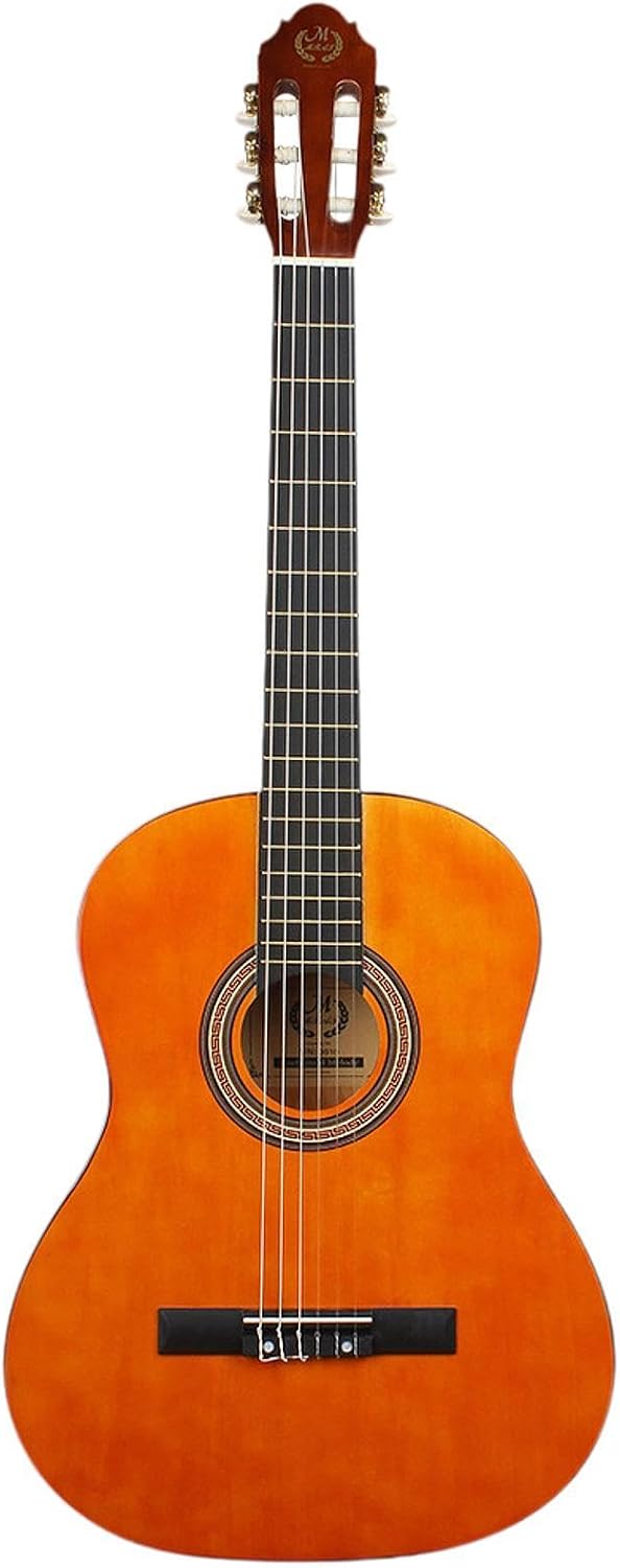 39 inch Acoustic Guitar for New Players 6 Strings Music Instrument for Kids, Orange