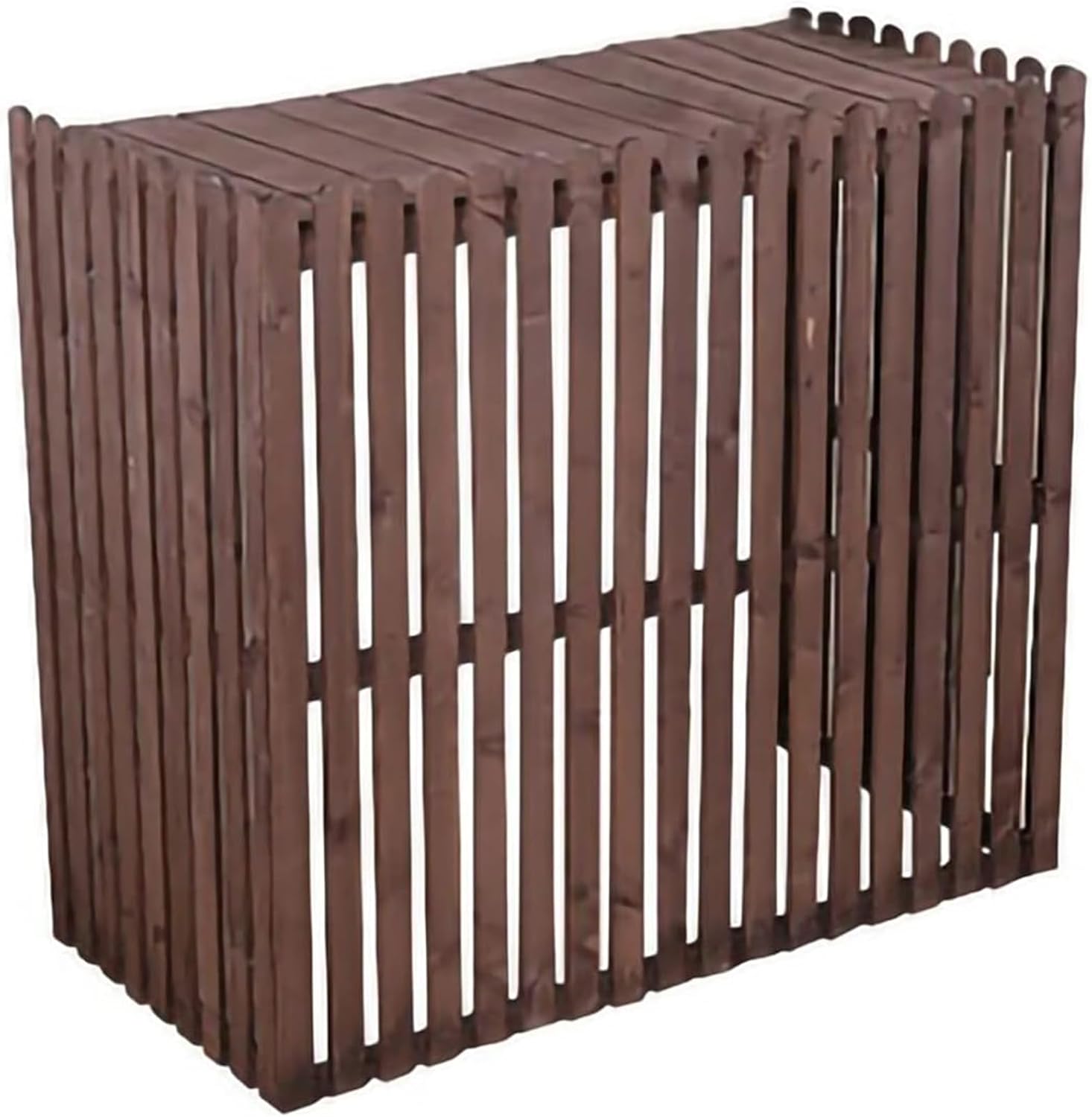 Wooden Air Conditioner Cover Outdoor Solid Wood Shelf, Lattice Wooden Air Conditioner Cover, Air Conditioner Outer Cover, Outdoor Plant Storage Room/Brown/85X35X80Cm ( Color : Brown , Size : 85X35X80C