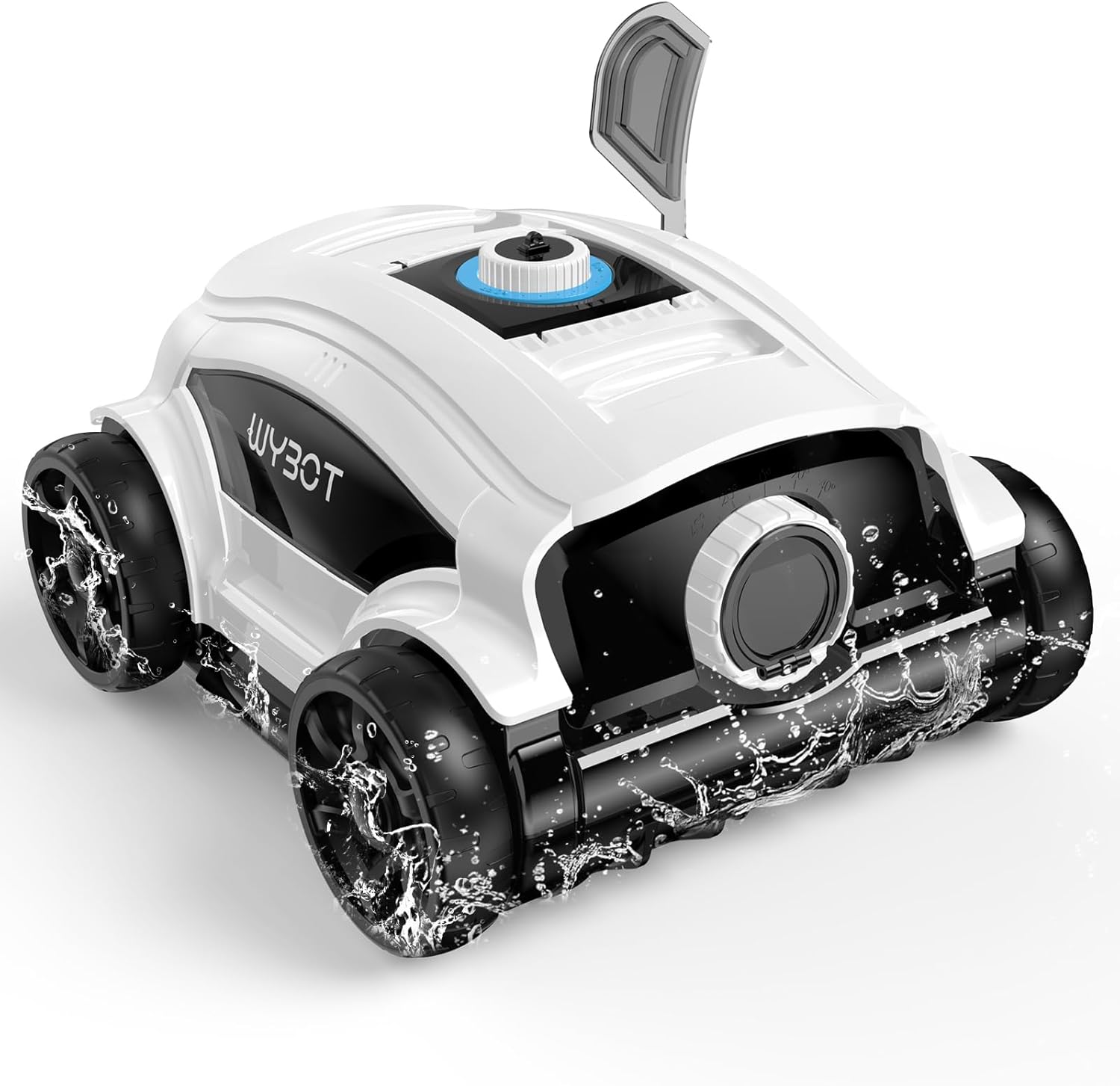 (New Upgraded) WYBOT Osprey 300II Robotic Pool Cleaner, 130 Mins Runtime, Cordless Pool Robot Vacuum with Strong Suction, Auto-Parking, LED Indicator, Ideal for Above/Inground Pool Up to 1300 Sq.ft