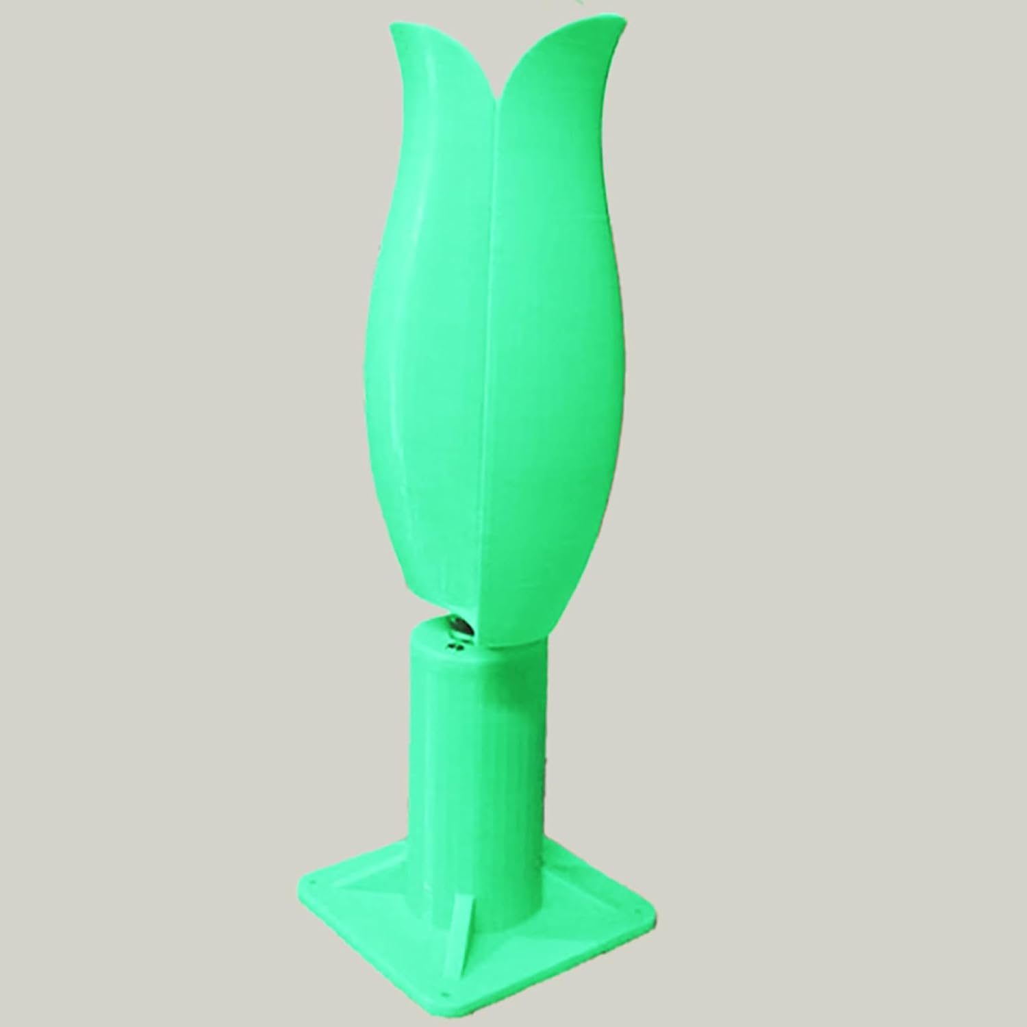 20W Wind Power Generator 1-12V Wind Generator DIY Vertical Axis Wind Turbine Model with LED Light, Three-Phase Permanent Magnet Generator for Teaching Physical Power Generation,Green,20W