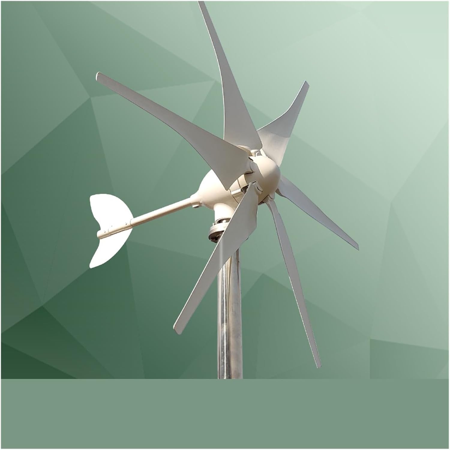 3000W Wind Turbine Kit Horizontal Turbine 12V/24V/48V Low Noise Wind Power Generator with MPPT Controller Low Starting Speed for Home(Model2,24V_3000W)