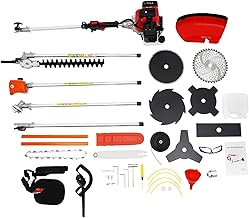52CC Two-Stroke Gasoline Powered Hedge Trimmer, Brush Cutter, Lawn Mower, and Weed Eater