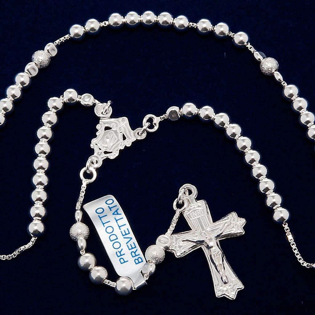 Rosary, 925 Silver, Sliding Beads