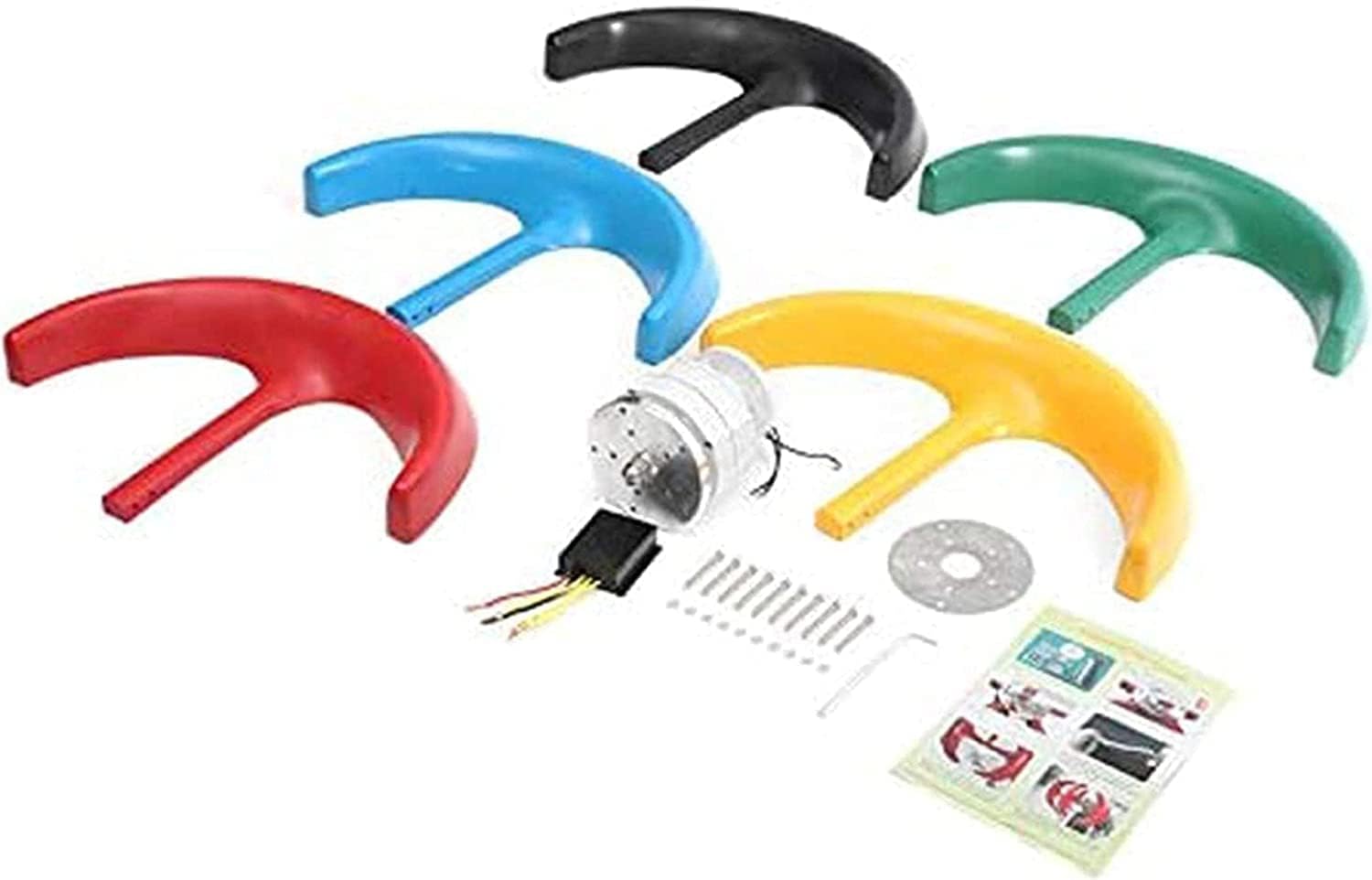 LiuSj JUnSt 8000W Wind Turbines Generator Lantern+ 5 Blades Motor Kit Vertical Axi for Home Hybrids Streetlight Electromagnetic AC