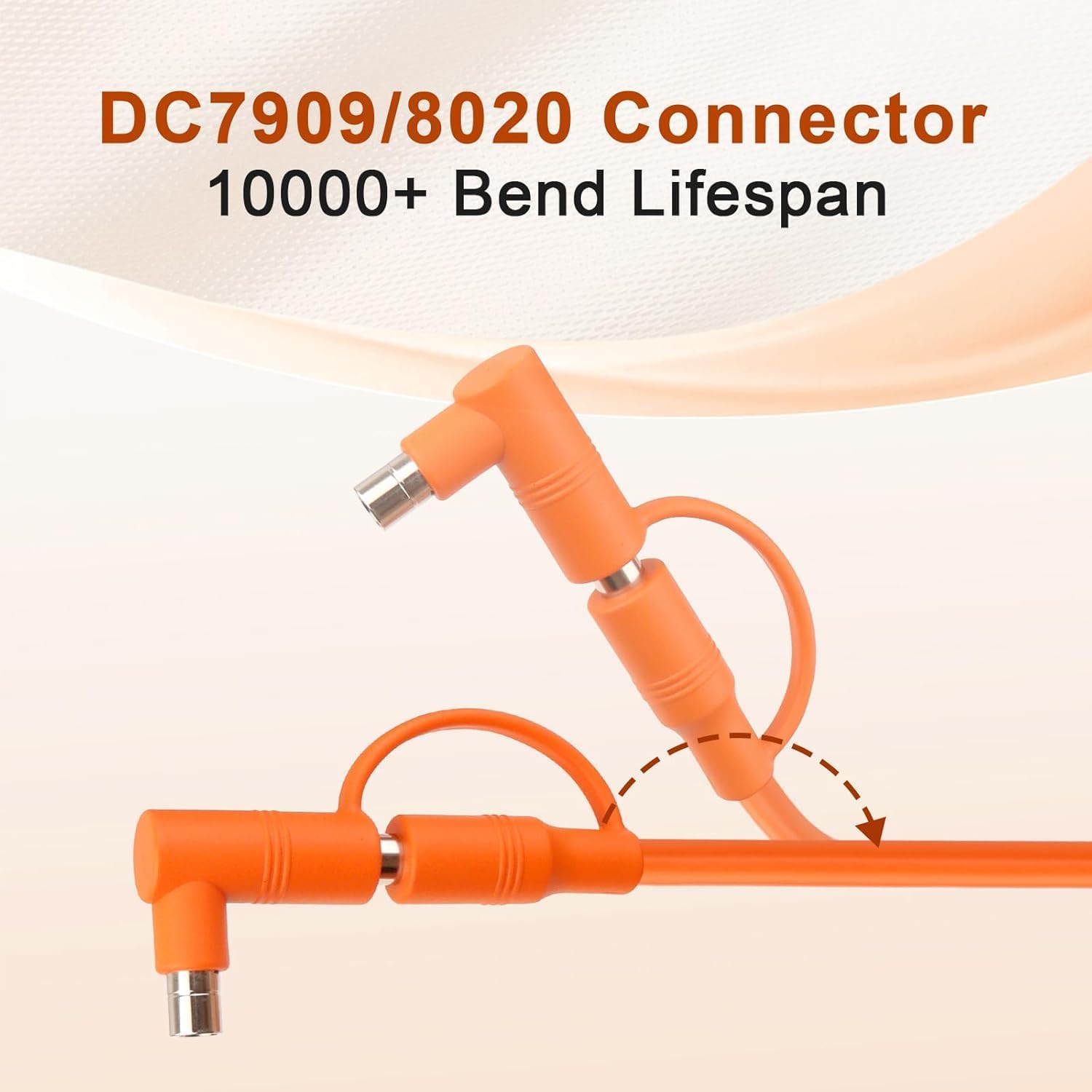 Solar to DC 8mm Charge Extension Cable 100FT,12AWG+14AWG Solar Cable with Solar Panel Connector to DC7909/8020 Compatible with Anker,GZ Yeti,BLUETT,Jackery Portable Power Station