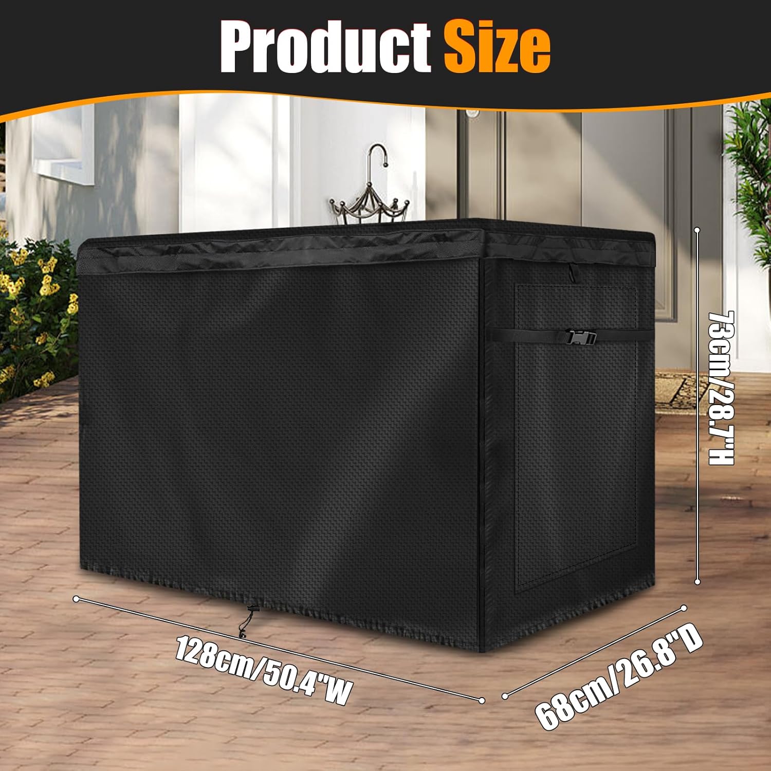 Generator Covers Fits for Generac 22kW Home Standby Generator, 600D Oxford Cloth Waterproof, Dustproof, and UV Resistant Home Generators Cover