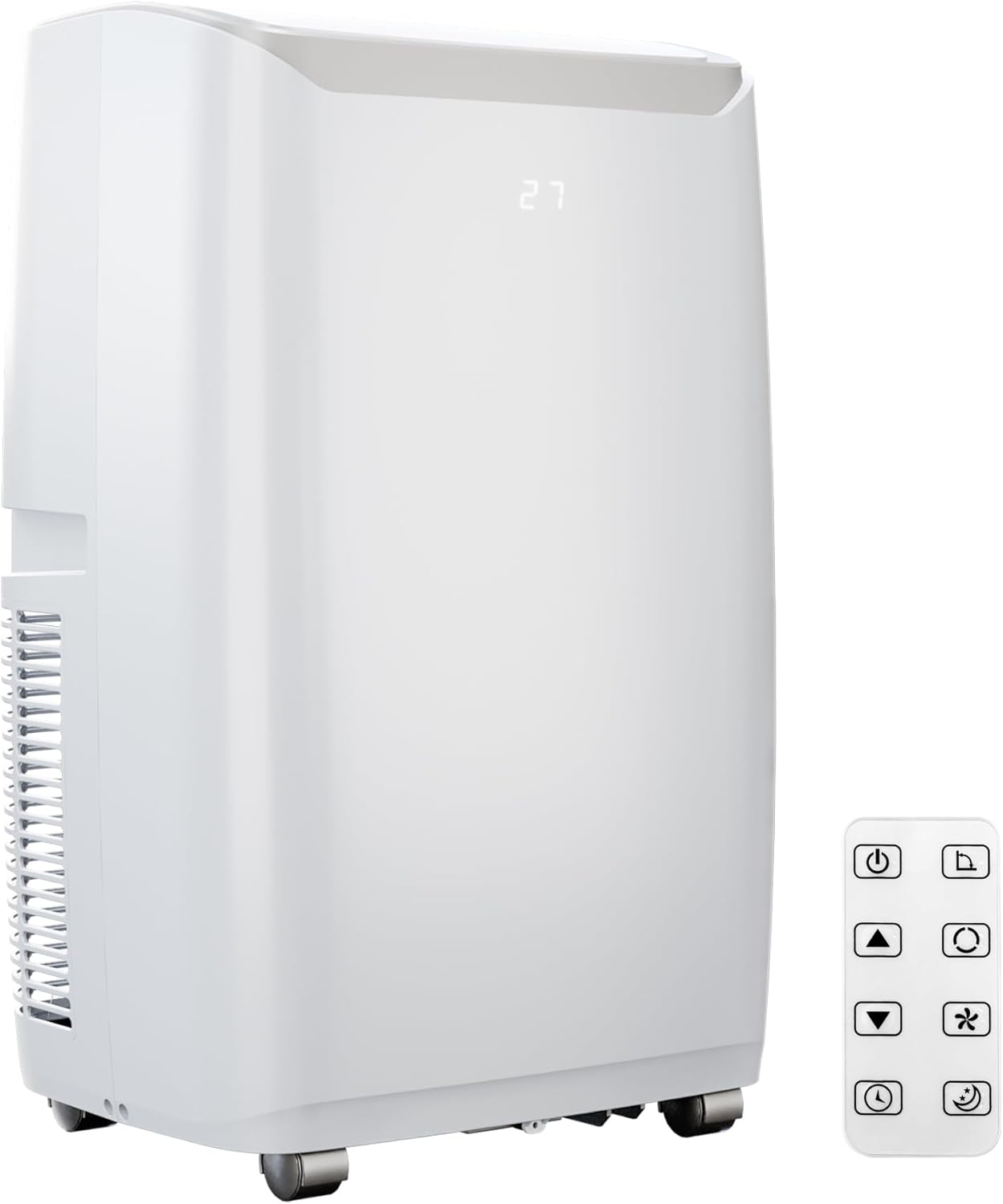 Portable Air Conditioner 14,000 BTU - AC Unit Cools Rooms Up to 750 Sq. Ft, Includes Window Kit & Remote, Energy Efficient Cooling for Home & Bedroom, White