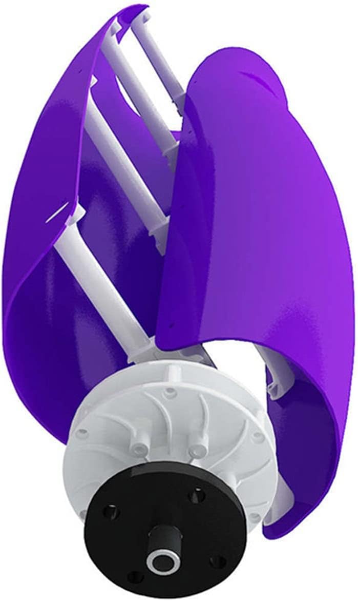 1200W-2000W Vertical Axis New Energy Tulip Wind Turbine 12V/24V Breeze Start Power Generation System Wind and Solar Complementary Power Supply System (Color : Orange, Size : 2000W)