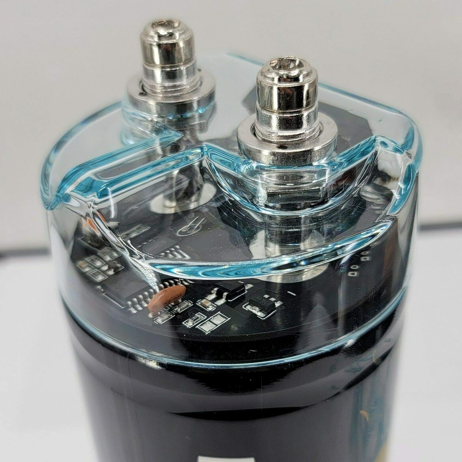 Audiobank 3.5 Farad Capacitor Car Audio 3500 Watts Power 12V Car Digital Power and Audiotek AT-BCC4AR-RED Complete 4 Gauge Car Amplifier Installation Wiring Kit