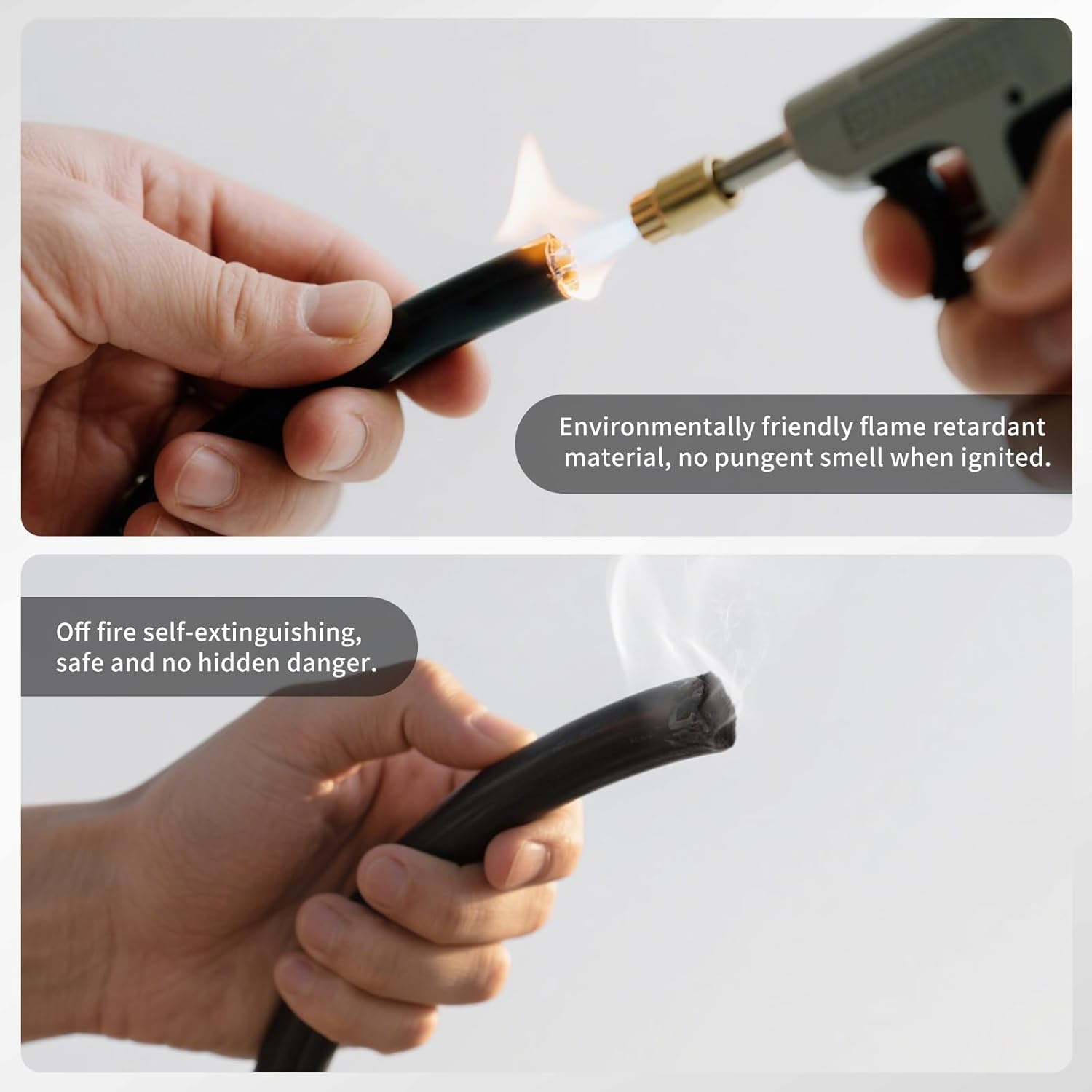 50FT 30 Amp Generator Extension Cord, NEMA L14-30P/L14-30R 10 Gauge Twist Lock Cord 4 Prong, STW Heavy-Duty Waterproof Generator Cord Black