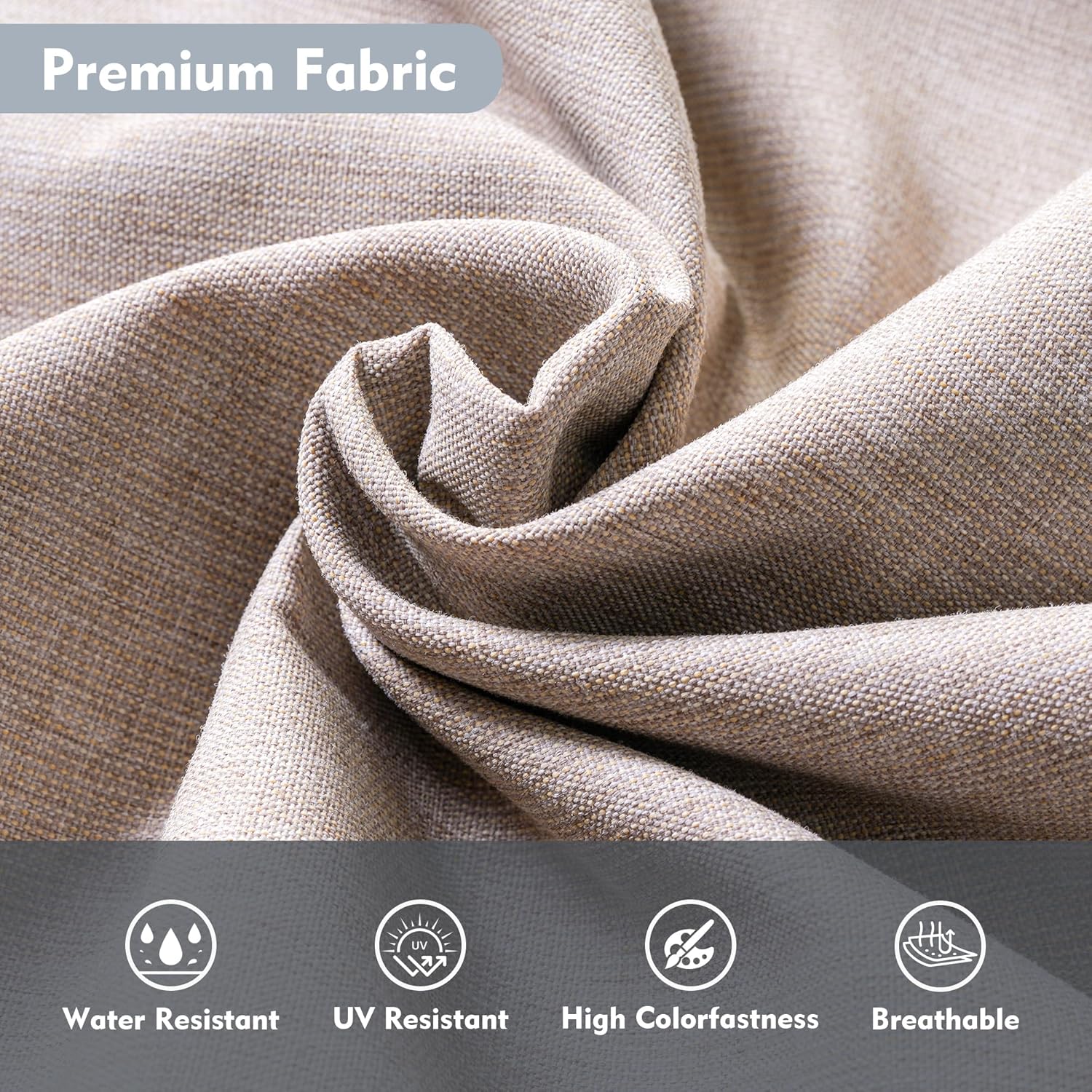 Patio Rattan Furniture Set 9-Piece Outdoor PE Wicker Conversation Couch, Gray Sectional Sofa Couch with Fire Pit, Outdoor Furniture with Rocker Chair