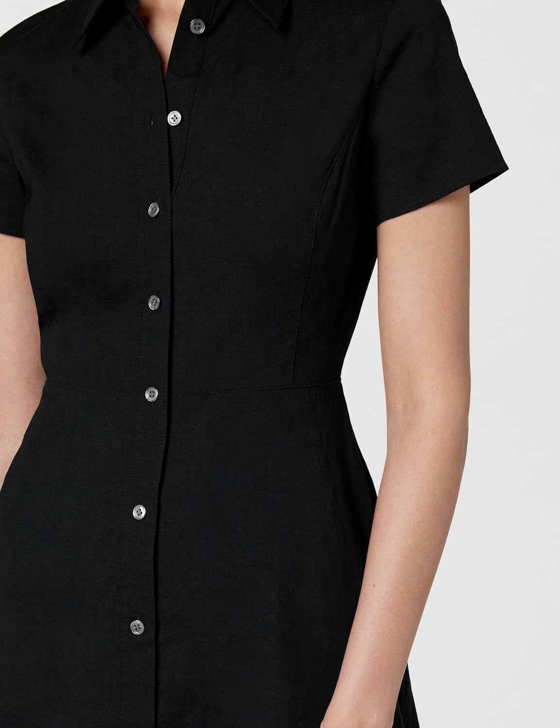 Theory Womens Short Sleeve Midi Buttondown Dress