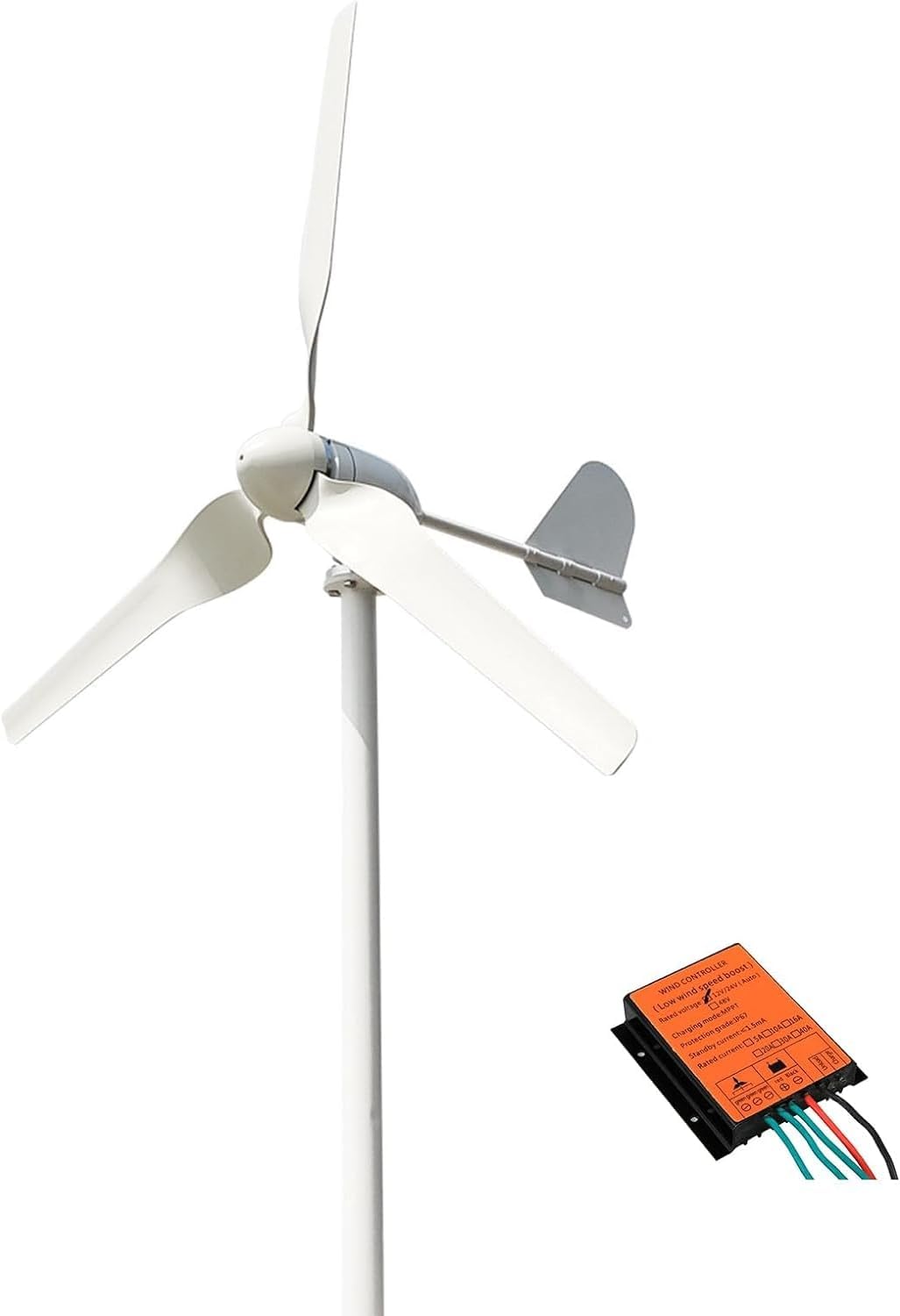 CAJUCA Wind Turbine Generator Kit 3000W 12V 24V 48V Home Wind Turbine Generator 3 Blades Permanent Magnetic Levitation Generator