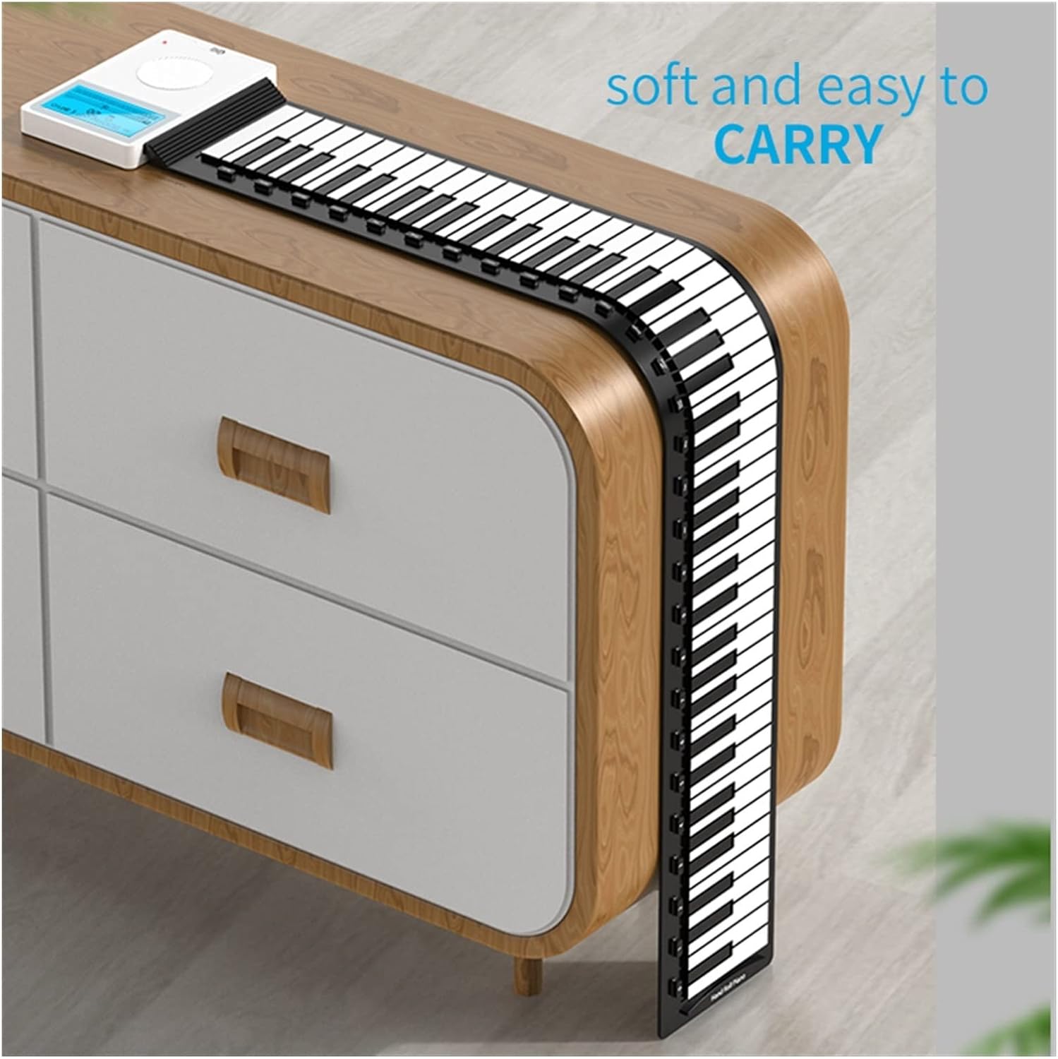 KESHUO Folding Piano 88 Key Roll-up Digital Midi Controller Synthesizer Electric Piano Keyboard Soft Music Folding Keyboard