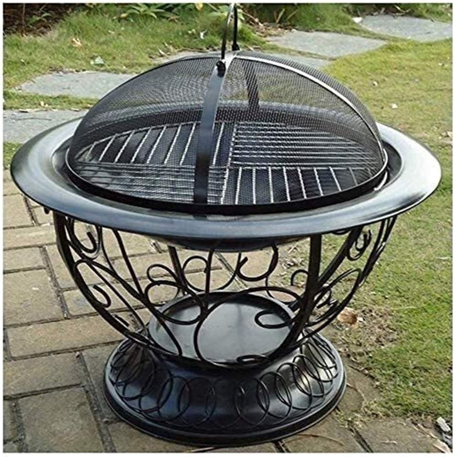 Fire Pits Outdoor Wood Burning 22 Inch Outdoor Round Fire Pit -rd Patio Garden Stove Bonfire Wood Burning Firepit
