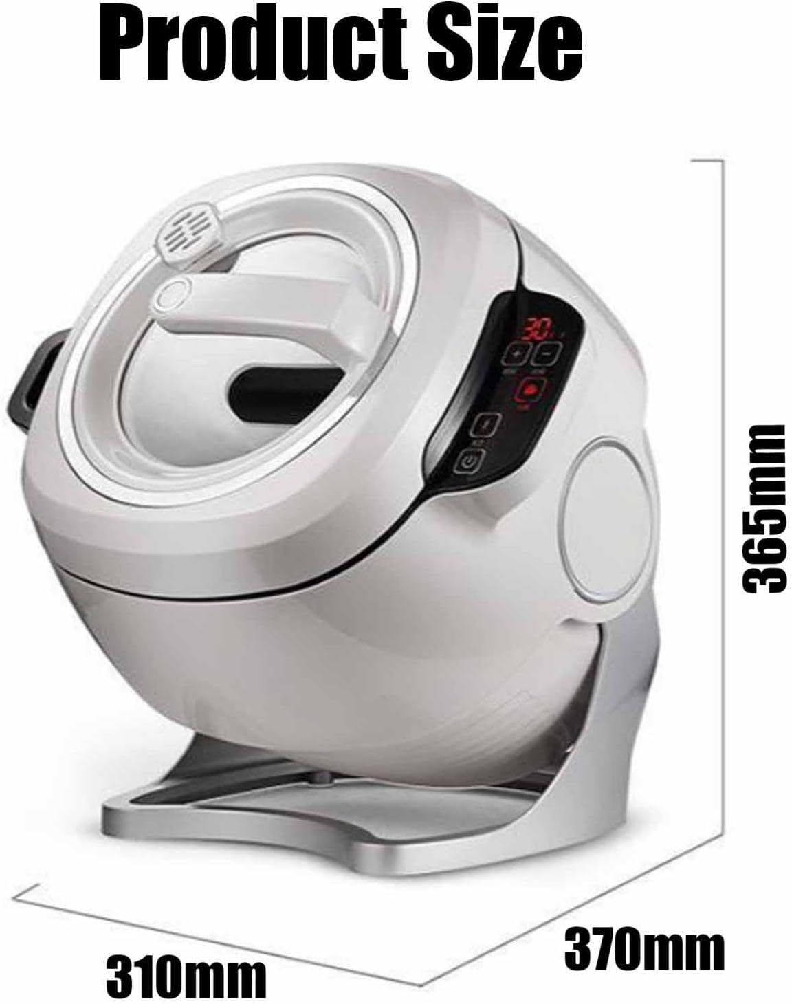 Drum Cooking Machine, Portable Automatic Cooking Machine, Commercial Food Processor, Suitable for Schools, Companies (220V)