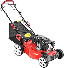 20 Inch Gas Lawn Mower Self Propelled Garden Mower 140cc 4-Stroke OHV Engine with Forced Air Cooling, 60L Grass Tank 8 Cutting Heights 3-in-1 Mulching System