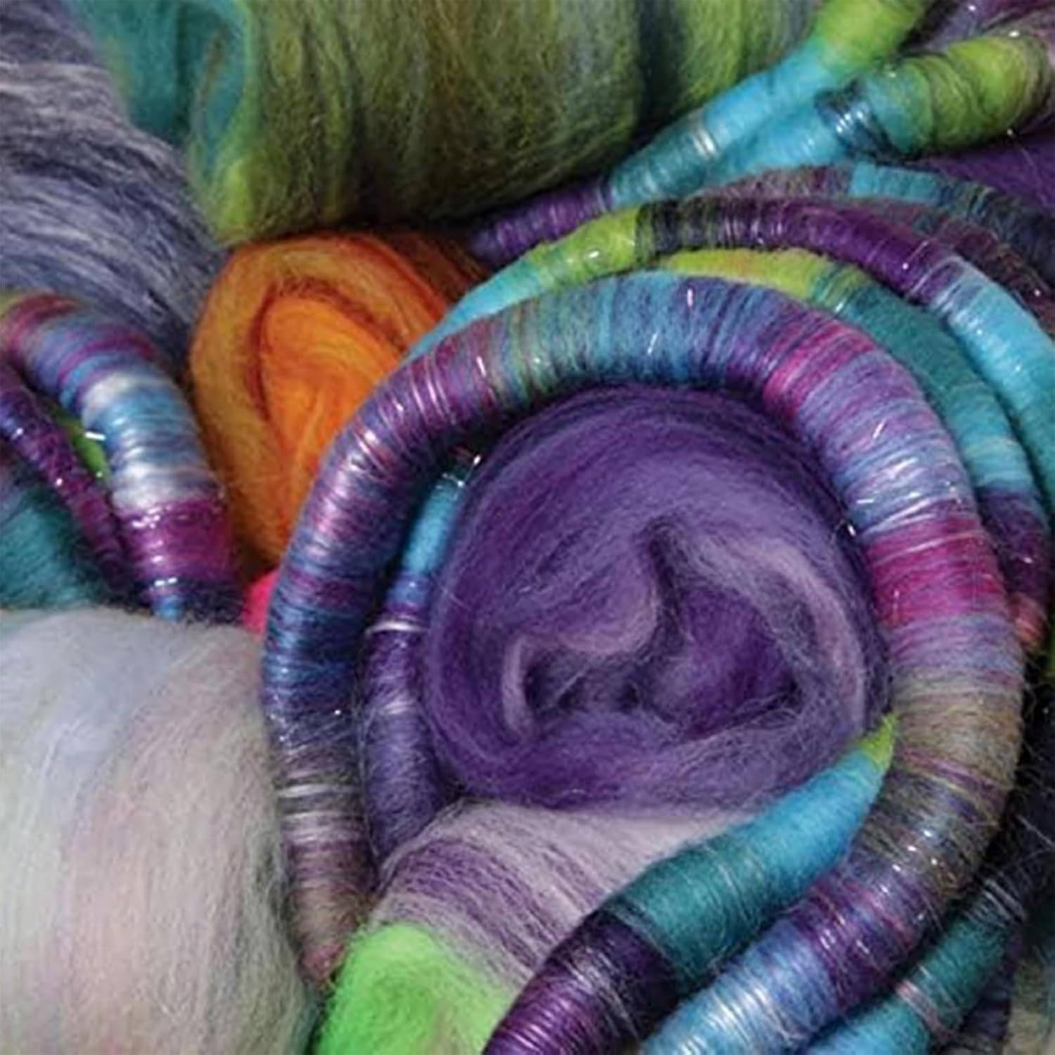 Wool Fiber Drum Carding Machine, DIY Manual Wool Felt Machine, with Roller and Nylon Bearings, Wool Blending Board Carding Machine, for Cotton, Linen, Silk, Mix Colors Quickly and Efficiently