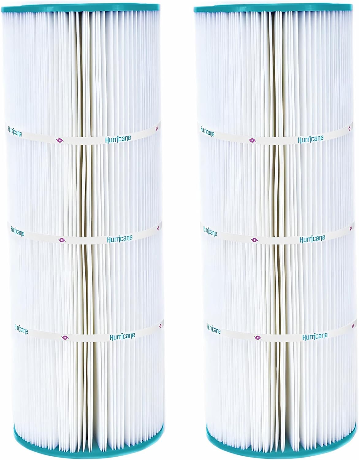 Hurricane Filters HF7656-01 2 Pack Advanced Pool Filter Cartridge - Replacement for PA50, Unicel C-7656, Filbur FC-1240, Hayward Star-Clear C500, Hayward C550, Pentair Purex CF-50