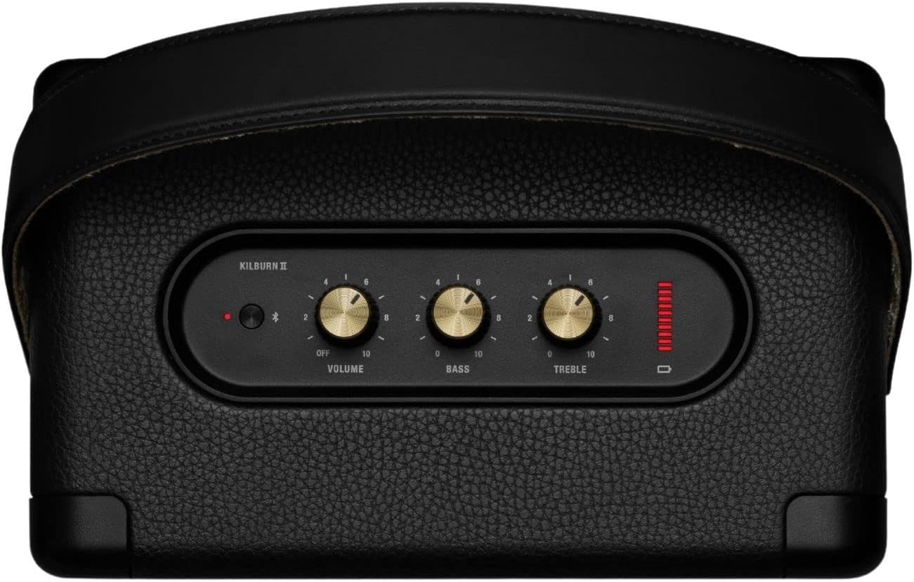 Marshall Kilburn II Bluetooth Portable Speaker - Black & Brass