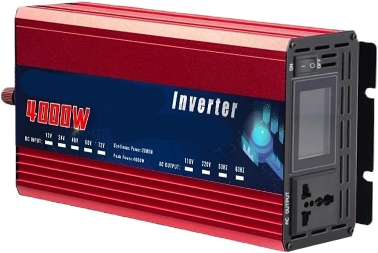 4000W 5000W Inverter 12V 220V 24V 110V Pure Sine Wave Inverter DC to AC Portable Power Voltage Converter Solar Car Inverter(5000W 24V 220V 50HZ)