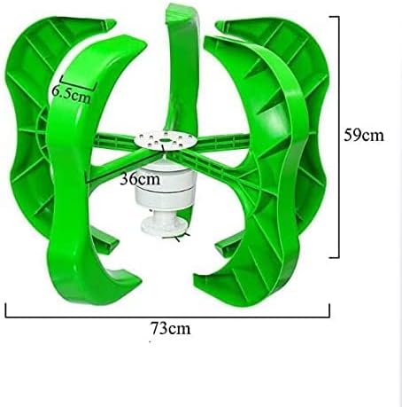 5 Blades 8000W Horizontal Wind Generator Turbine, 12V/24V/48V with Charge Controllervertical Wind Turbine for Home Hybrids Streetlight
