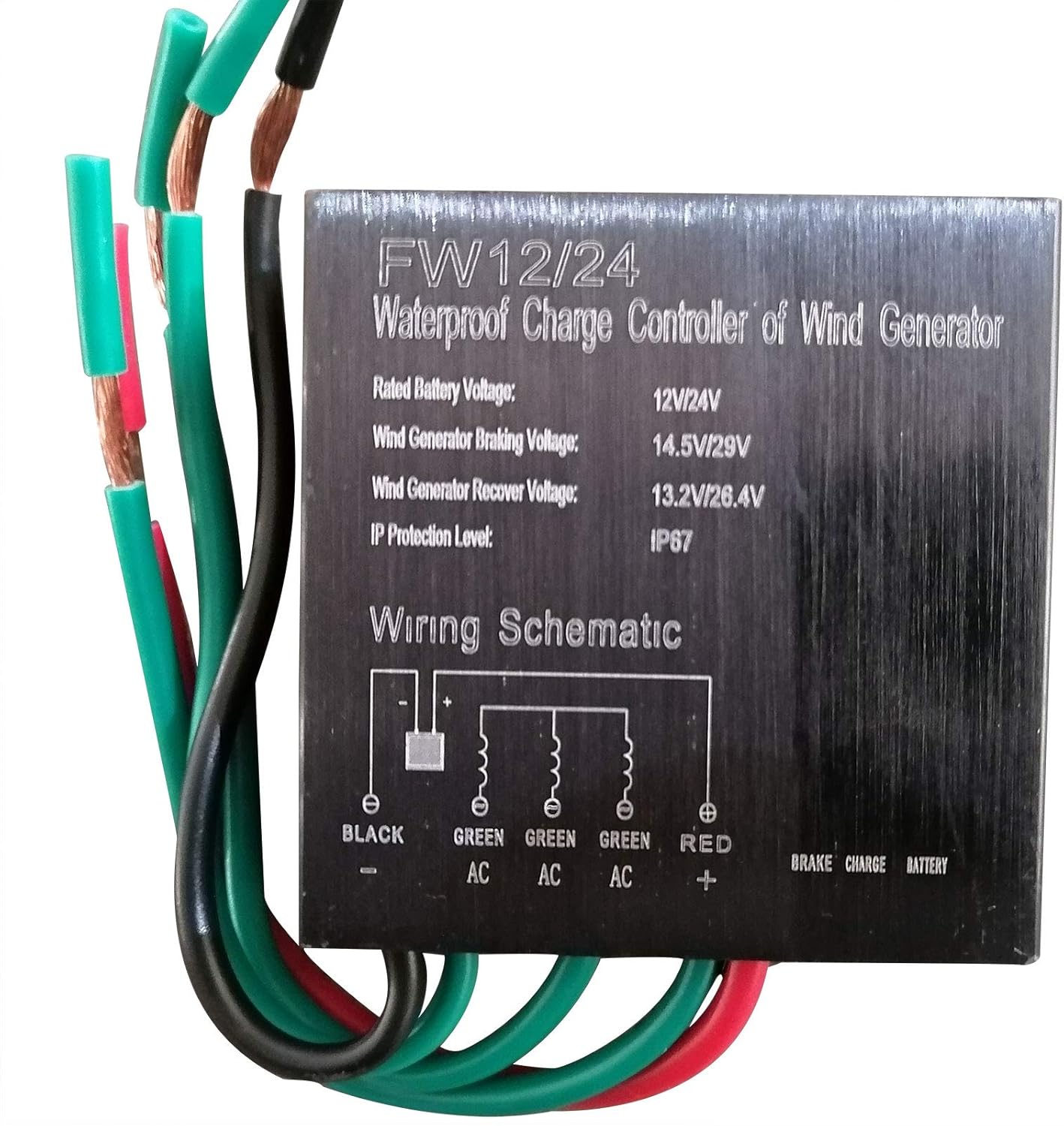 Wind Turbine Generator Kit, 400W 12V/24V 3 Blade Portable Vertical Helix Wind Power Turbine Generator Kit with Charge Controller, Nature Power System for Marine RV Home Industrial Energy