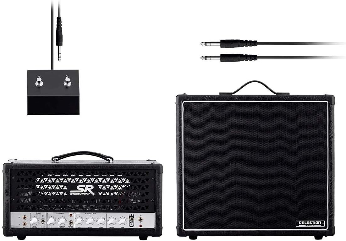 Monoprice 1x12 Guitar Stack Tube Amplifier - 30-Watt, With Celestion V30 and Reverb - Stage Right Series