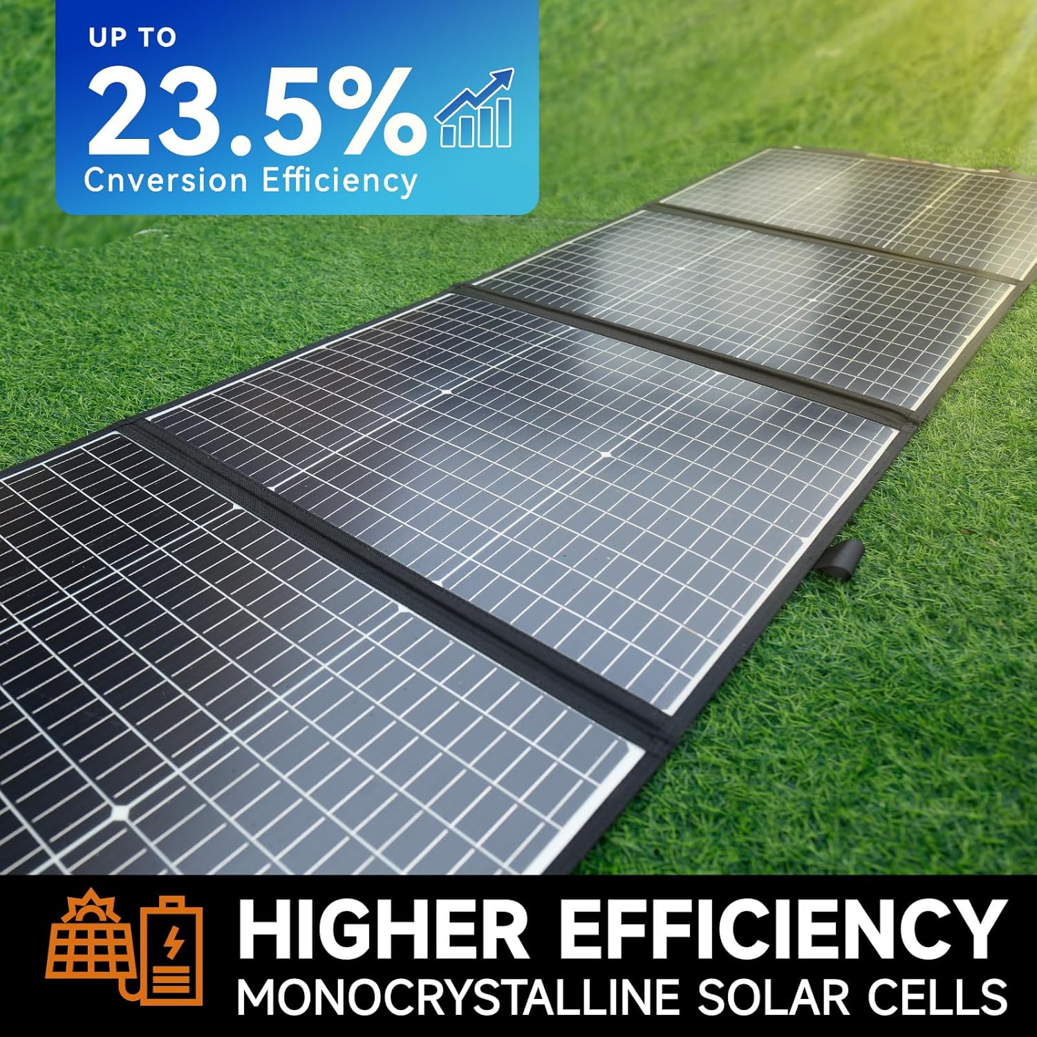 BALDR Solar Panels 200W Monocrystalline Portable Folding Solar Charger for Solar Generators and Portable Power Stations，Solar Panel Kit for Camping, Off Grid Living