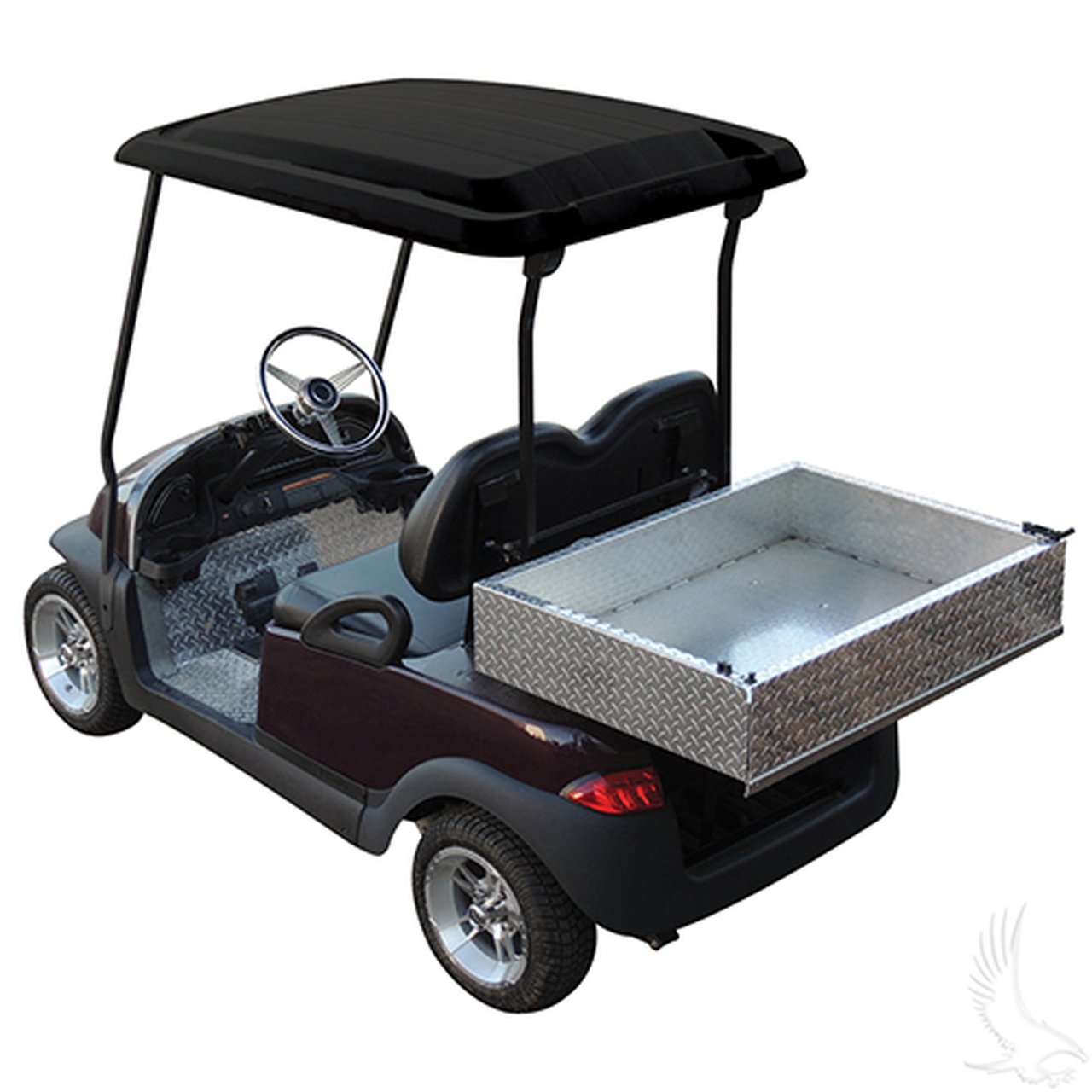 Club Car DS Golf Cart Top – 54′′ Black Roof Top Assembly